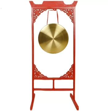 Traditional Resonant Bronze Gong, Procession Gong, Large Gong, Opening Ceremony Gong, Real Estate Sales Office Gong, Celebration and Flood Control Gong with Stand