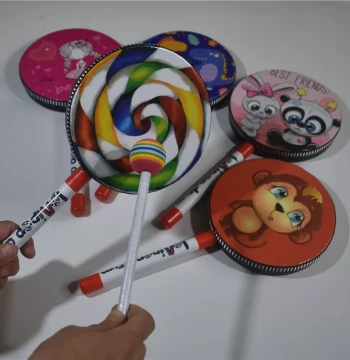 Children's Percussion Instruments: Hand Drum, Clap Drum, Lollipop Drum, Orff Instruments for Kindergarten and Early Childhood Music Education