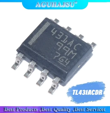 10pcs/lot 431AC TL431ACDR TL431 voltage reference SOP8 SMD