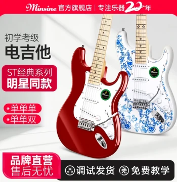 Mason Electric Guitar Single Tremolo ST Set - Professional Grade for Beginners and Adults