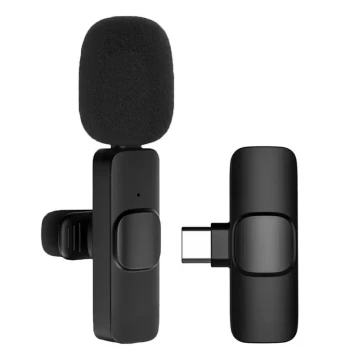 Wireless Lavalier Microphone Portable Audio Video Recording