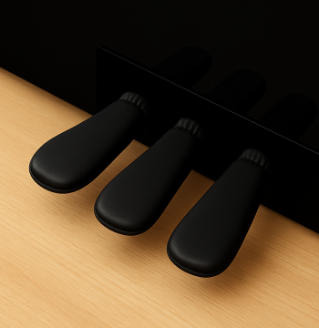 Universal Faux Leather Waterproof Pedal Covers for Pianos and Electric Pianos, Wear-Resistant Protective Caps