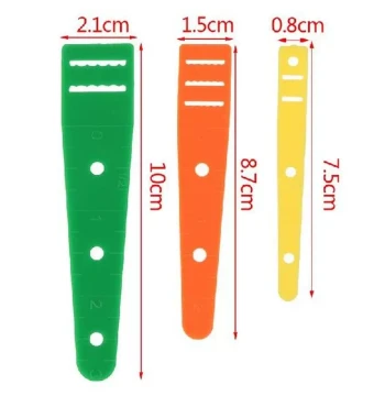 3Size/1set DIY Plastic Elastic Glides Guides Threaders Wear