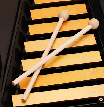 Small Chime Hammer, Mallet, Striking Stick, Knocking Rod, Small Gold Hammer, Wooden Stick for Small Chimes and Xylophone