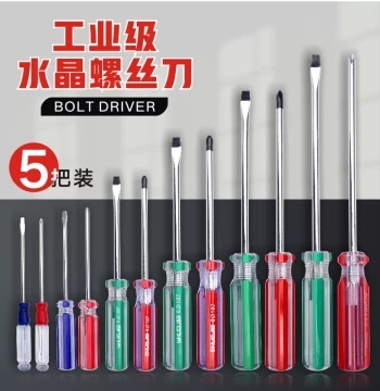 Heavy-Duty Industrial Screwdriver Set, Flathead and Phillips, Magnetic Mini Torx Drivers for Home Use