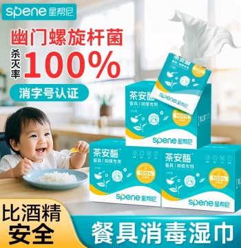 Tableware Disinfecting Wipes Food Grade Children Travel Portable 0% Alcohol Disposable Bowl Chopstick Cleaning Wet Wipes