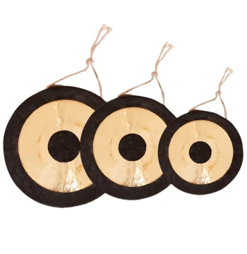 Hongyueda 30/50/70/80 cm Large Gong, Procession Gong, Grand Opening Ceremony Gong, Flood Control Gong, Pure Copper Cao Gong with Stand