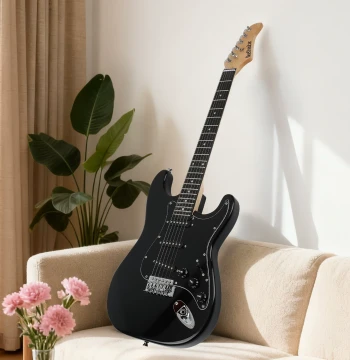 Beiduochen Electric Guitar Starter Kit - Professional ST Rock Package with Single-Coil/Humbucker Pickups and Amplifier