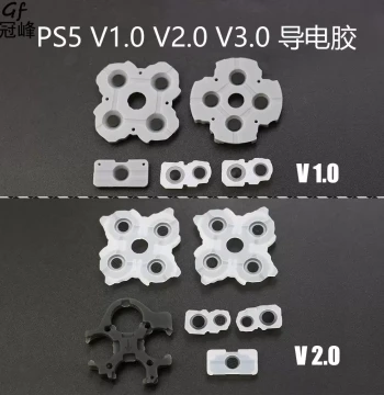 Silicone Conductive Rubber Buttons for PS5 V1.0 V2.0 V3.0 Controllers, Directional and Function Keys