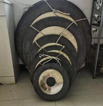 30CM to 1M Two-Tone Gong, 45cm Copper Gong, 50cm Procession Gong, Celebration Gong, Festive Copper Gong