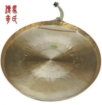 Ma's Legend Medium Tiger-Tone Gong, Approx. 32cm Diameter, Stage Copper Instrument for Sanjuaban Performance Props