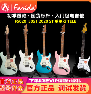 Beginner Musician 101: Farida Electric Guitar F5020, F5051 for Entry-Level to Advanced Players, F2020