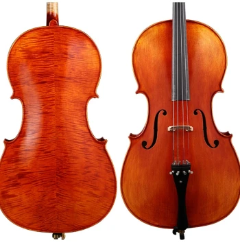 Solid Wood Handcrafted Cello, Professional Performance Model, Teacher Recommended, Adult Instrument by TIQIN