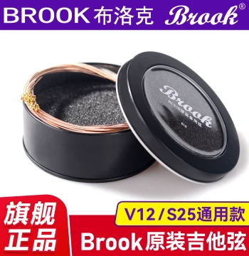 Brook Folk Guitar Strings S25V12, Authentic Original Coated Anti-Rust Set of 6