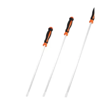Extra-Large Screwdriver with Solid Core, Oversized Flathead, Extended Length, Hammer-Resistant Tip, Industrial-Grade Steel Pry Bar