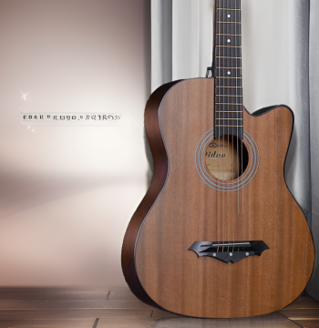 Kamoer Folk Acoustic Guitar for Beginners - 41-Inch and 38-Inch Solid Top Models for Men and Women with Included Lessons