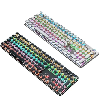 Mechanical Gaming Keyboard,Blue Switches,USB Wired,Cool Wire