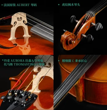 CHRISTINA SC600 Cello with European Imported Materials, Professional Grade for Performance and Exams