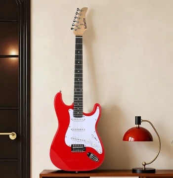 Beiduochen Electric Guitar Starter Kit - Professional ST Rock Package with Amp for Beginners (Single/Double Coil)