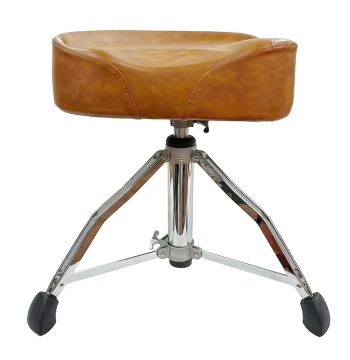 PDH Drum Throne, Saddle-Type Jazz Drum Stool with Screw Lift Adjustment, Stable & Durable for Long Performances