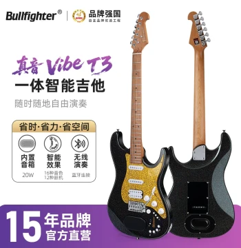 Matador True Tone Vibe T3 All-in-One Smart Electric Guitar with Built-in Amp Effects Bluetooth for Beginners Performance