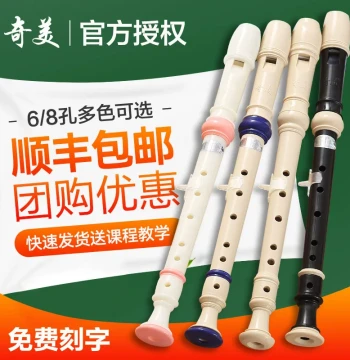 Qimei German-Style Soprano Recorder - 6-Hole or 8-Hole Option for Elementary Students and Children Beginners