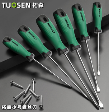 Tuosen Mini Screwdriver Set: Phillips and Flathead, Industrial Grade with Strong Magnet, Ultra-Hard Precision Bits