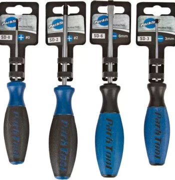 USA Parktool Bicycle Screwdriver Set - Flathead and Phillips, SD-SET, SD-0, 2, 3, 6, DSD-4, 2