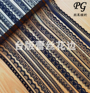 Non-Stretch Doll Clothes Lace - Taiwanese Thin Lace Trim with Small Tassels and Embroidery for DIY Accessories