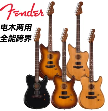 Fender Beginner Jazzmaster Acoustic-Electric Hybrid Guitar, Folk Guitar, TELE Electric Guitar