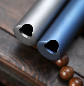 Titanium Alloy Xiao Precision Tuned Professional Performance Grade Loud Volume 8-Hole Long Flute Pure Metal Instrument