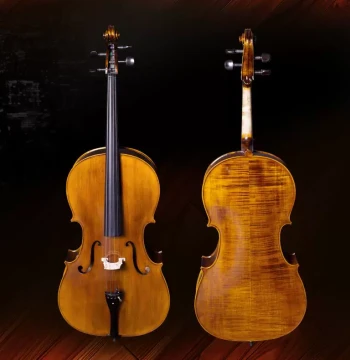 Xinyin Premium Handcrafted Cello - Solid Wood with Natural Tiger Stripe Finish for Adults and Children, Professional Exam Grade