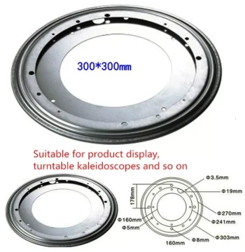 3 SIze Heavy   Metal Bearing Rotating Swivel-Turntable Plate