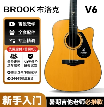 [Teacher Recommended] Brook V6 Acoustic Guitar for Beginners Laminate Top Unisex Entry Model