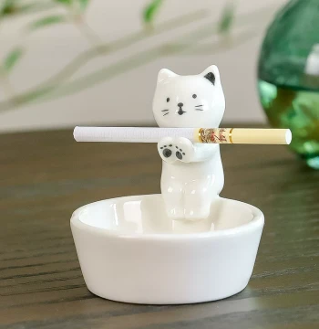 Best-Selling Ceramic Ashtray Creative Candle Cup Office Living Room Desktop Ornament Ceramic Craft Gift