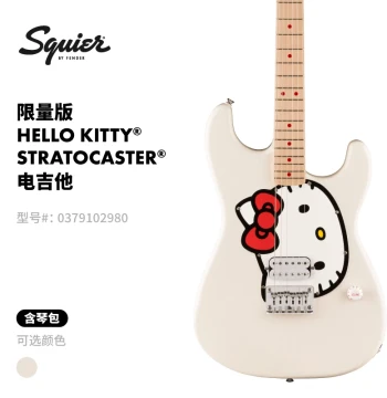 Fender Squier Limited Edition Hello Kitty Stratocaster Electric Guitar