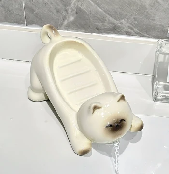 Cartoon Creative Ceramic Soap Dish for Home
