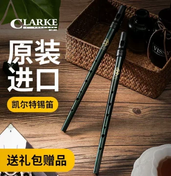 Clarke Celtic Tin Whistle in D, Irish Flute, Mouth Flute, Fipple Flute, Straight Flute Musical Instrument