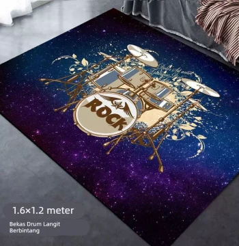 Thickened Anti-Slip Soundproof Drum Mat for Electronic Drums and Pianos, Shock-Absorbing