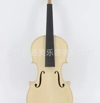 Selected Manufacturer Grade Figured White Violin Semi-Finished Product with Ebony Accessories
