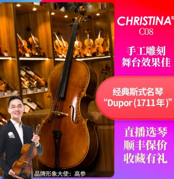 Christina Antique Handmade Professional Exam Adult Performance Grade Cello C08