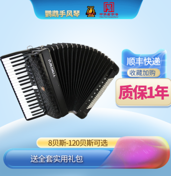 Yingwu Accordion for Grading and Performance, 60/96/120 Bass, 3-4 Row Reeds, Model 9968