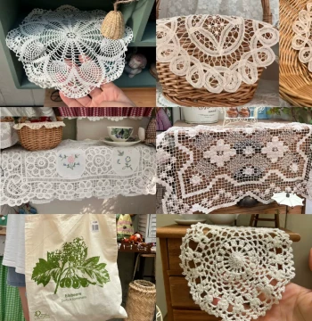 CKM Collector's Edition Lace Country-Style Fabric Bags, Linen-Cotton Table Runners, Embossed Lace Placemats and Coasters (Link 3)