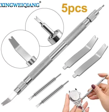 Watch Band Removal and Replacement Tool Kit, Double-Ended Spring Bar Tool Set
