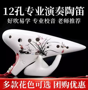 12-Hole AC Ocarina for Beginners - Professional Grade for Elementary and Middle School Students
