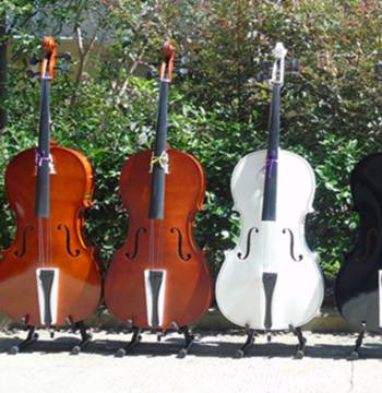 Colorful Practice Cello for Adults and Children, Available in White Matte, Glossy, and Black, Special Offer