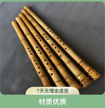 Wu Haitao Crafted Guizhu Nanxiao Large-Head Xiao Flute, Performance Instrument for Adults and Beginners, Eight-Hole
