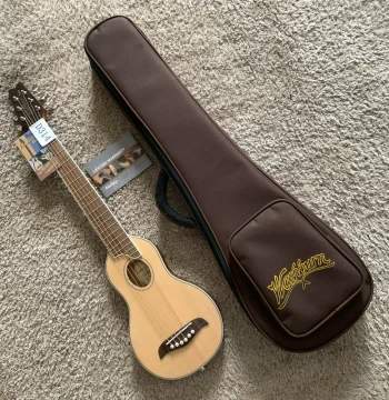 USA Washburn Warrior 34-inch Spruce Folk Acoustic Guitar Solid Top Travel Guitar with Bag Multi-color