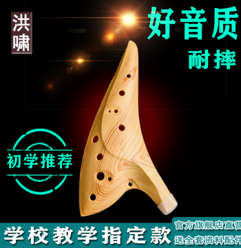 Hongxiao 12-Hole Alto C Resin Ocarina - Great Tone and Intonation for Students and Kids with Free Video Lessons