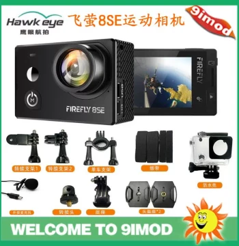 Firefly 8SE 4K Touchscreen Action Camera, 170° Wide Angle, Ideal for Vlogs and Aerial Photography
